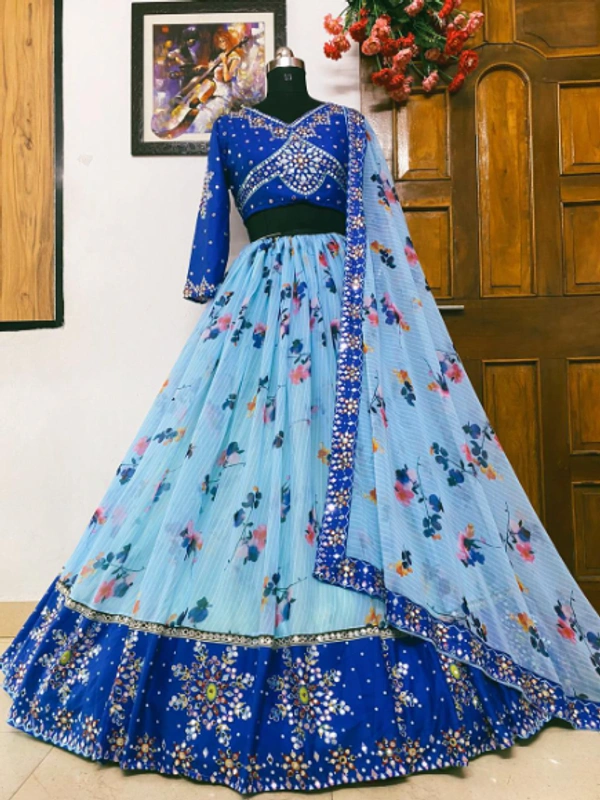 MIRROR WORK LAHENGA CHOLI